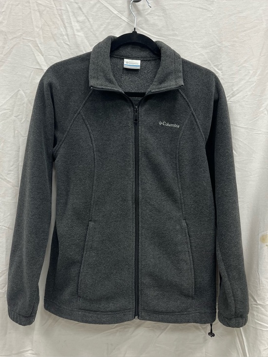 Columbia Jackets & Blazers - Columbia Women's Charcoal Gray Full-Zip Fleece Jacket Size Small